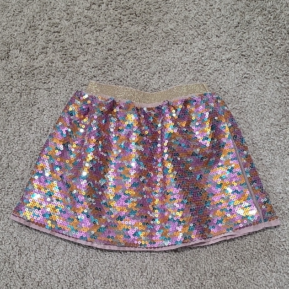 H&M Pink and Purple Sequin Bubble Mini Skirt